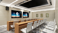 Tableau blanc numérique tactile 4K UHD de 98 pouces, système double Android Windows, écran LCD, tout-en-un pour conférence