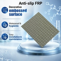 Panneaux antidérapants en fibre de verre FRP/GRP pour carrosserie de camion, fourgon frigorifique, caravane, camping-car, panneau de sol imperméable et durable