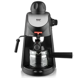 Novas cafeteiras 4 xícaras fácil de operar fácil de limpar anti gotejamento café e espuma de leite 3.5 bar máquina de café expresso