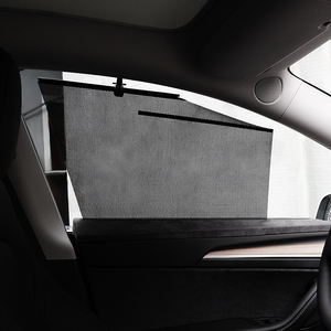 Pare-soleil Anti-UV, rideau rétractable automatique, filet à rouleau, accessoires de fenêtre latérale de voiture, pare-soleil pour <span class=keywords><strong>Tesla</strong></span> modèle Y 2021 - Product Image 3