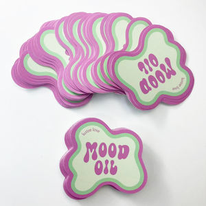 Impresión de lujo de alta calidad, producto para el cuidado de la salud, pequeño rollo de logotipo personalizado, etiqueta adhesiva BOPP blanca impermeable para botella - Product Image 1