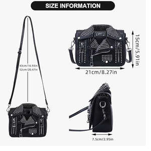 Sac à main pour femme en cuir avec chaîne, sac bandoulière, sac unique pour veste - Product Image 4