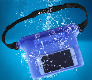 Sac de téléphone portable étanche pour la plage en plein air personnalisé sacs de course à dos en PVC scellés à trois couches sac banane transparent pour la ceinture sac de sport - Product Image 3
