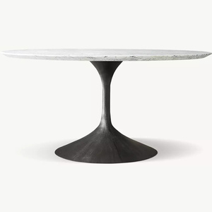 <span class=keywords><strong>Tavolo</strong></span> da Pranzo Moderno di Lusso in <span class=keywords><strong>Marmo</strong></span> con Base a Tromba Tulipano, Ecologico e Durevole, per Sala da Pranzo, Cucina e Soggiorno - Product Image 4