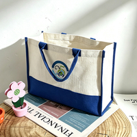 Sacs cadeaux personnalisés en jute, sacs fourre-tout vierges en coton et jute, pochettes de luxe en lin pour cadeaux de mariage et événements