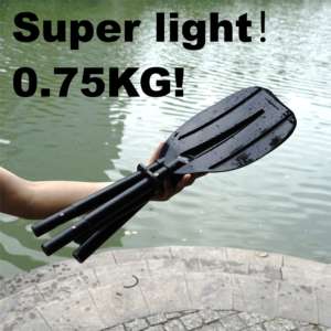 キッズカヤックパドル5ピーススーパーライト0.75kg調整可能大人アルミ合金シャフトPPプラスチックブレード子供サイズカヌーパドル - Product Image 6