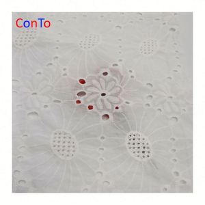 Tela de Algodón Giza con Bordado de Encaje Cluni de Último Diseño - Product Image 5