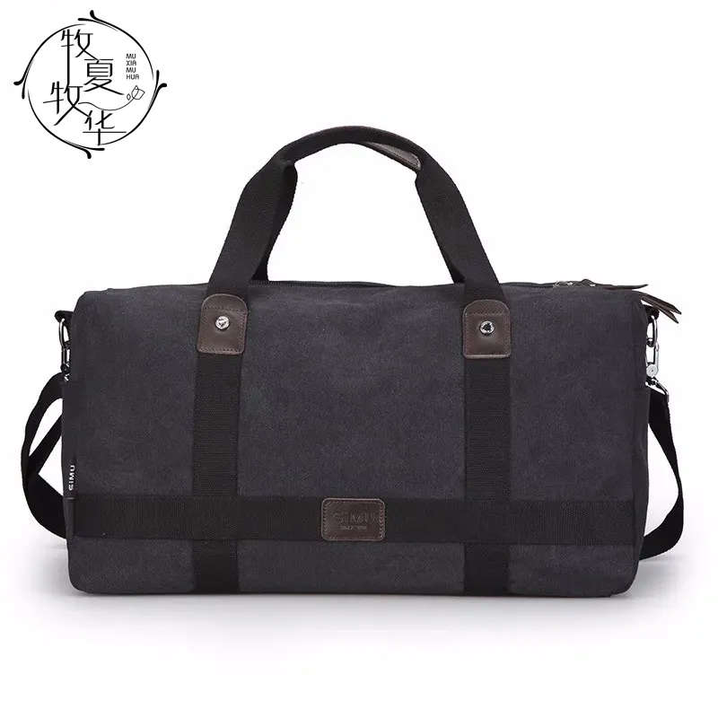 Men's Business Travel Bag Large Capacity Handbag Canvas Duffel Bag Business Crossbody Bag