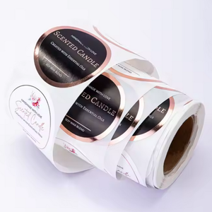 Custom Full Color <span class=keywords><strong>Circle</strong></span> Logo <span class=keywords><strong>Label</strong></span> <span class=keywords><strong>Sticker</strong></span> Printing Waterproof Synthetic Paper Adhesive Vinyl Round Logo <span class=keywords><strong>Sticker</strong></span> <span class=keywords><strong>Roll</strong></span> - Product Image 4