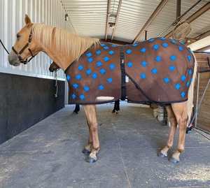 Tapis D'écurie Horka 200G Pour Cheval - Rembourré, Réglable, Housse Polaire - NEUF