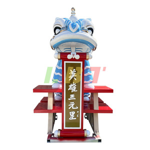 Escultura de León Danzante de Acero Inoxidable, Personalizada, para Montar en el Suelo, Figura Animal, Decoración para el Año Nuevo Chino - Product Image 4