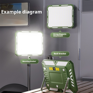 Luz LED recargable de tres modos ajustables, reflector portátil inalámbrico, con carga rápida USB para teléfonos móviles - Product Image 5