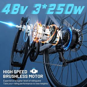 จักรยานไฟฟ้า EU Stock Best Value สำหรับส่งอาหาร จักรยานเสือภูเขาไฟฟ้า จักรยานอีไบค์ จักรยานไฟฟ้าล้อโต จักรยานไฟฟ้าสำหรับผู้ใหญ่ - Product Image 2