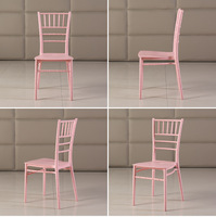 Chaises de mariage en résine PP, directement de l'usine, chaises de luxe en plastique pour cérémonie, chaises de chevalerie en plastique