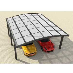 Refugio de estacionamiento de coche con marco de metal, base de policarbonato cantilever, garaje, gran oferta - Product Image 6