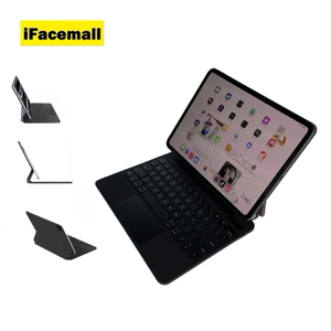 IFacemall Custodia con Tastiera Wireless Ultra-sottile di Alta Qualità per <span class=keywords><strong>iPad</strong></span> <span class=keywords><strong>10.9</strong></span> Pollici 2022/<span class=keywords><strong>iPad</strong></span> A16 2025, Custodia Intelligente con TrackPad - Product Image 1