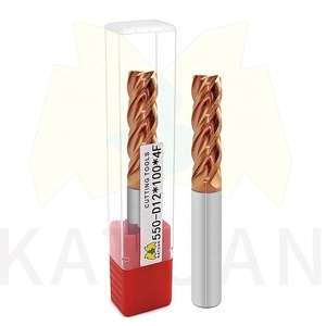 Bán buôn tùy chỉnh 4-Flute End Mill altin HRC 80 độ cứng cao đồng Carbide phẳng vuông phay <span class=keywords><strong>Cutter</strong></span> OEM/ODM hỗ trợ katuan - Product Image 6