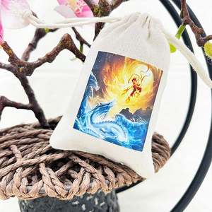 <b>Small</b> Cotton Pouch Customized logo Pouch <b>Bag</b> Cotton Muslin Jewelry <b>Bag</b> Cotton Canvas Jewelry Pouch - Product Image 2