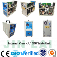 Yüksek Kaliteli 15KW PLC Kontrollü İndüksiyonlu Isıtma Makinesi 2000 Derece 3-6KG Kapasiteli En İyi Fiyat Metal Metalurji Makinesi