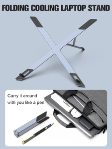 Chất lượng cao có thể điều chỉnh máy tính xách tay đứng gấp và nâng xách tay nhôm máy tính xách tay máy tính làm mát đứng - Product Image 5
