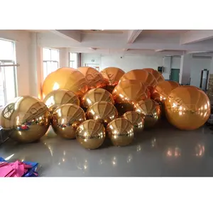 Luxury Wedding Anniversary Birthday Backdrop Stage Decorations Multicolor Inflatable Mirror Ball