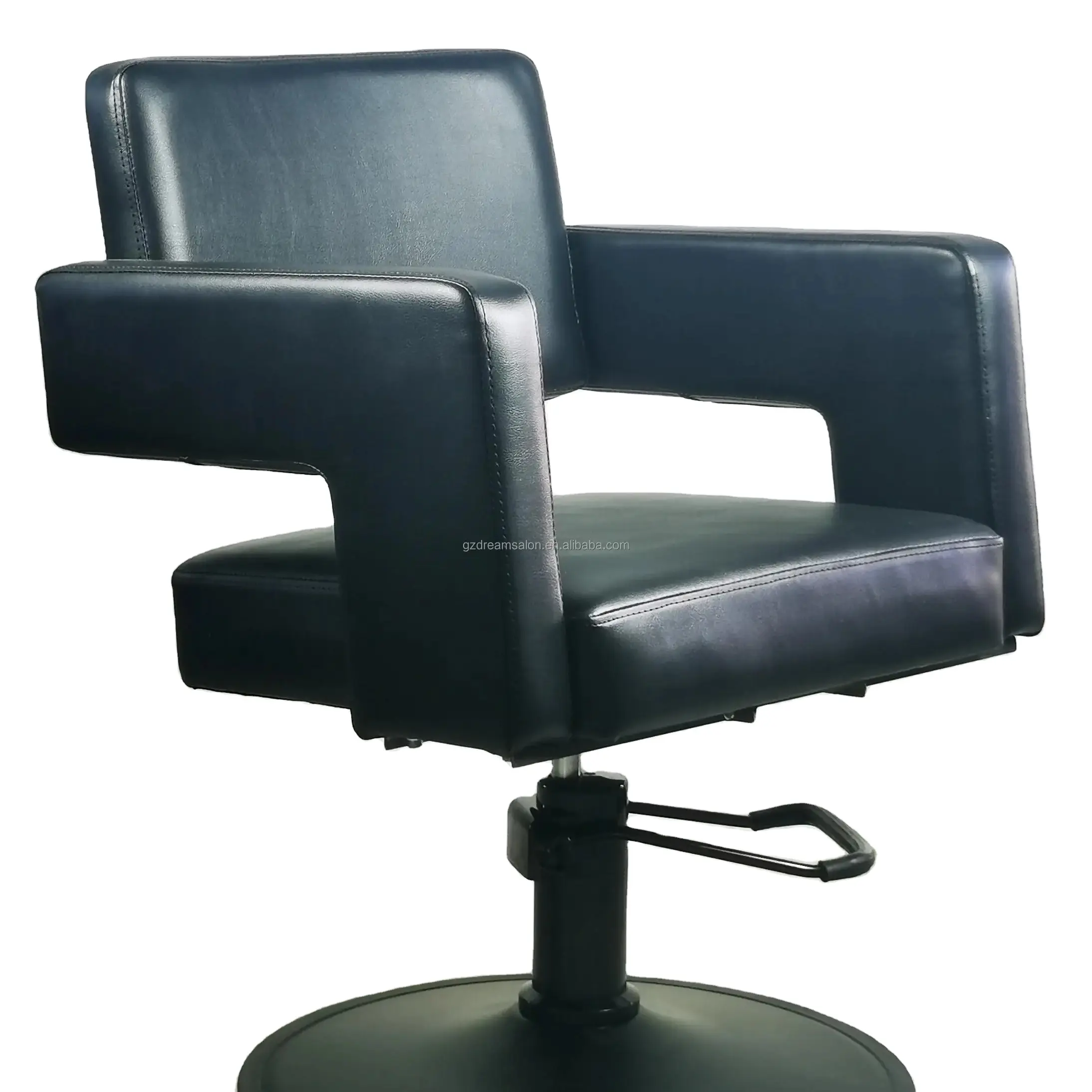 DREAMSALON all'ingrosso buon prezzo mobili da salone tutto nero serie Open Back parrucchiere sedia