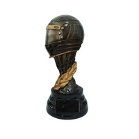 Trofeo de Resina para Casco de Carreras WeiVista, Premio de Deportes de Motor, Insignia con Logotipo Personalizado