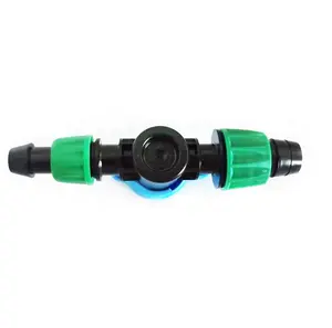 PP Irrigation Offtake Mini Valve For Drip Tape I Tape Valven Lock Valve Blue Handle Mini Valvef Watering Irrigation Product