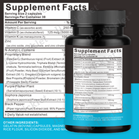 JULONG Supply OEM/ODM Marque privée Supplément K2 + D3 Quercétine Sarracénie Capsule tout-en-1 Capsule NAC + ZinC