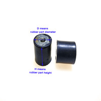 Amortisseur de chocs en caoutchouc de type DD, tampon de protection pour moteur, bloc silencieux cylindrique, isolateur de vibrations en caoutchouc à vis