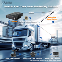Capteur de surveillance du carburant du véhicule RS232 RS485 MDVR Support Détecteur de niveau d'huile Prévention du vol de flotte Planification d'itinéraire Économies de coûts