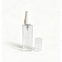 Bouteille carrée en PET de 70 ml avec bouchon à vis pour vaporisateur de parfum, soins de la peau, cosmétiques, bouteilles personnalisées avec logo OEM, emballage