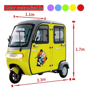 Tricycle Électrique de <span class=keywords><strong>Transport</strong></span> de Passagers en Gros, Portes Personnalisables, Scooter de Mobilité Tuk Tuk Polyvalent - Product Image 1