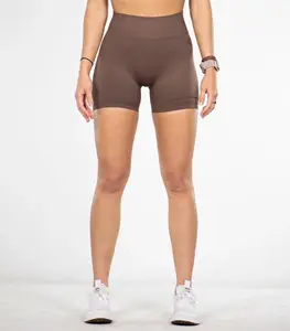 Wholesale Women Yoga Short High Waist Squat Proof Compression Seamless Legging Shorts Workout Fitness Scrunch Butt Shorts