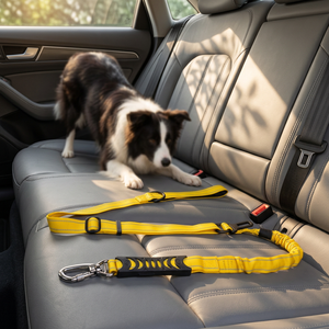 Correa de Seguridad Ajustable de Nailon para Perros, para Viajes en Auto, Correa de Seguridad para Perros Grandes - Product Image 1