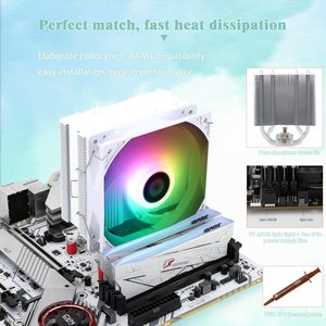 Thermalright Assassin X 120 SE ARGB blanc CPU refroidisseur d'air 4 tuyaux de chaleur silencieux CPU ventilateur S-FDB roulement - Product Image 5