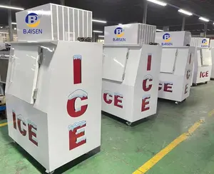 Merchandiser de gelo da porta inclinada única modelo BC-380 com preço de fábrica