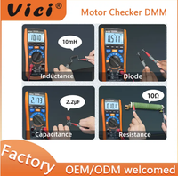 Contrôleur de moteur CAT.III 600V 6000 comptes multimètre 2-en-1 à inductance d'isolation avec écran LCD VC4060B