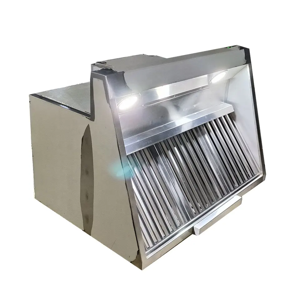 Ductless range hood cozinha comercial hood gama aço inoxidável com ESP graxa eletrônico e fumaça ar mais limpo