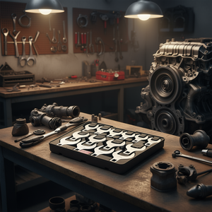 Juego de llaves de pata de gallo de 14 piezas con accionamiento de 1/2 pulgada, bandeja de almacenamiento, material 40CR y grabado láser de medidas para reparaciones mecánicas - Product Image 2