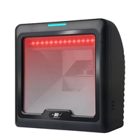 Lecteur de codes à barres de bureau omnidirectionnel 2D Lecteur de codes QR mains libres pour magasin POS supermarché Fabricant OEM/ODM