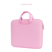 Tas Laptop Anti Air Berbahan Neoprena Busa dengan 2 Kantong dan Pegangan, Kompatibel dengan Tablet 11-15 Inch, Cocok untuk Bisnis, MacBook, Merek OEM