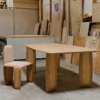 Table à manger rectangulaire en bois massif de style vintage Degas, pièce de designer luxueuse et rétro, personnalisable, antique, Chine