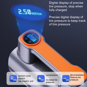 Pompe à Air Portable sans fil pour voiture avec Led, pour <span class=keywords><strong>pneu</strong></span> haute puissance 12V, gonflage monté sur véhicule - Product Image 4
