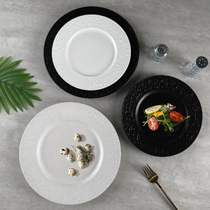High Quality Customizable Handmade Japanese Style <b>Ceramic</b> Stoneware Steak <b>Plate</b> for Restaurants Hotels Microwave Safe Customized - Product Image 2
