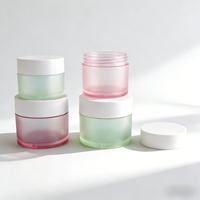 Kunststoff-Cremetiegel 8oz 200ml 250ml 300ml 500ml Transparenter Dickwandiger PET-Behälter für Körperpeeling und Haarbutter-Verpackung