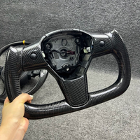Volant en fibre de carbone compatible avec Tesla Model S X Y Model 3 Yoke, amélioration et modification personnalisables, chauffage intégré