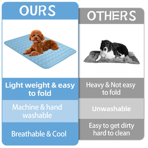 Premium Pet <b>Cooling</b> Gel <b>Pad</b> for Dog Cat Puppy Rabbit - Breathable Waterproof Ice Mat with Air Circulation - Product Image 6