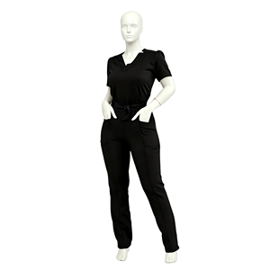Conjunto de uniforme multicolor, fino, cómodo y transpirable para mujer, para salones de belleza, centros de cuidado posparto, clínicas dentales, hospitales N - Product Image 1