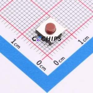 UK-B0229G31-SPJZ25Y Tactile Switch SMD-4P,6.2x6.2mm Switch Single Pole Single Throw Round Button 2.5N Vertical Mount - Product Image 1